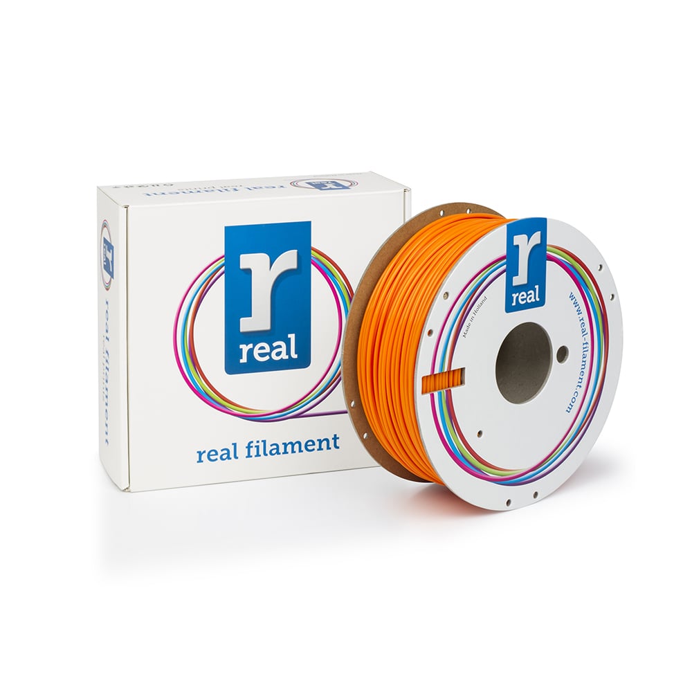 REAL PLA 3D Printer Filament - Orange - spool of 1Kg - 2.85mm (REALPLAORANGE1000MM3)