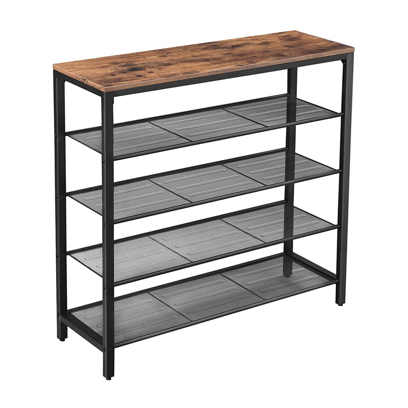Metal Shoe Case with 5 Shelves 100 x 30 x 92.5 cm Vasagle (LBS15BX) (VASLBS15BX)