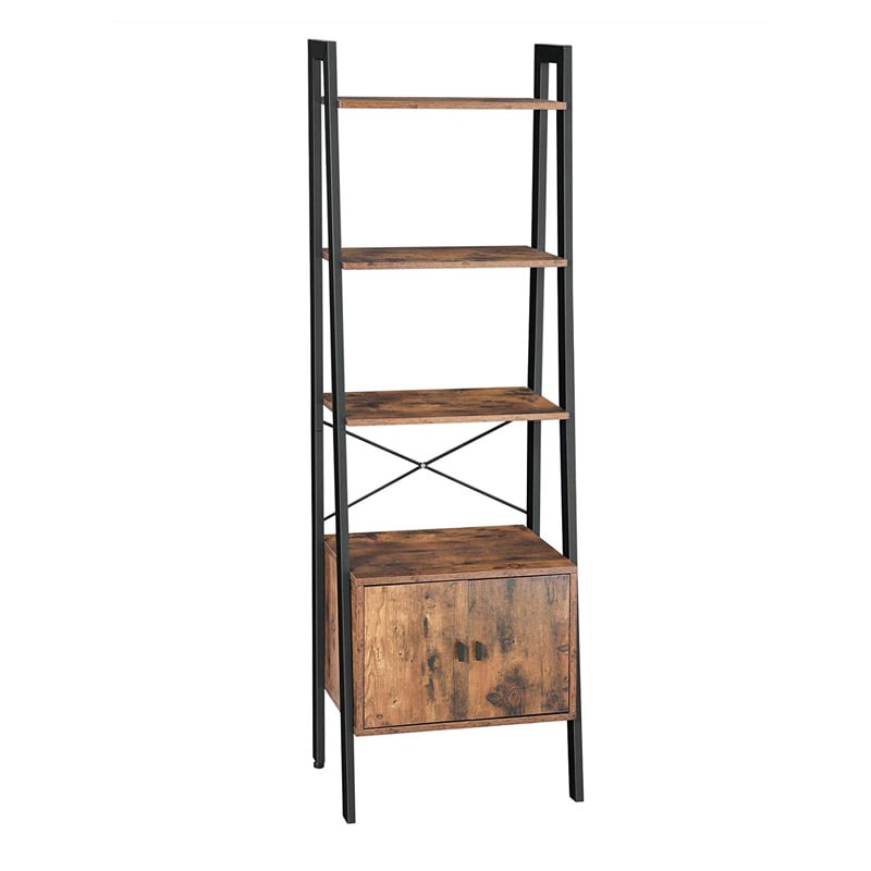 Metal Shelf with 4 Shelves and 1 Cabinet 56 x 34 x 173 cm Vasagle (LLS47BX) (VASLLS47BX)