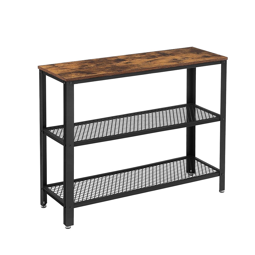 Metal Console with 2 Shelves 101.5 x 35 x 80 cm Vasagle (LNT81BX) (VASLNT81BX)