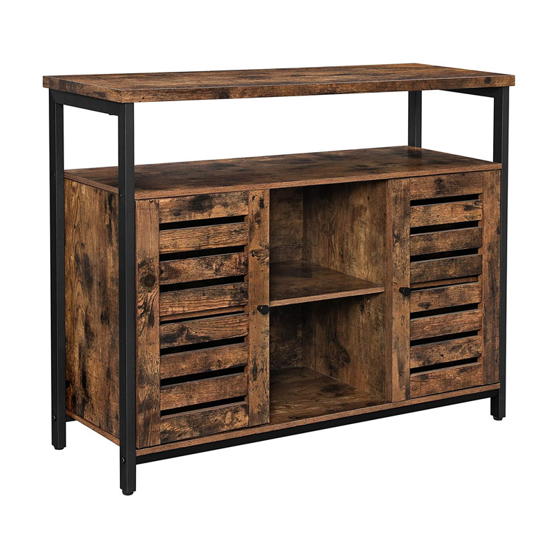 Metal Furniture with 2 Cabinets and 3 Shelves 100 x 35 x 80 cm Vasagle (LSC79BX) (VASLSC79BX)