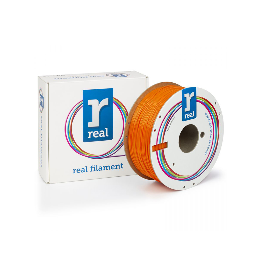 REAL PETG 3D Printer Filament - Orange – spool of 1Kg - 1.75mm (REALPETGSORANGE1000MM175)