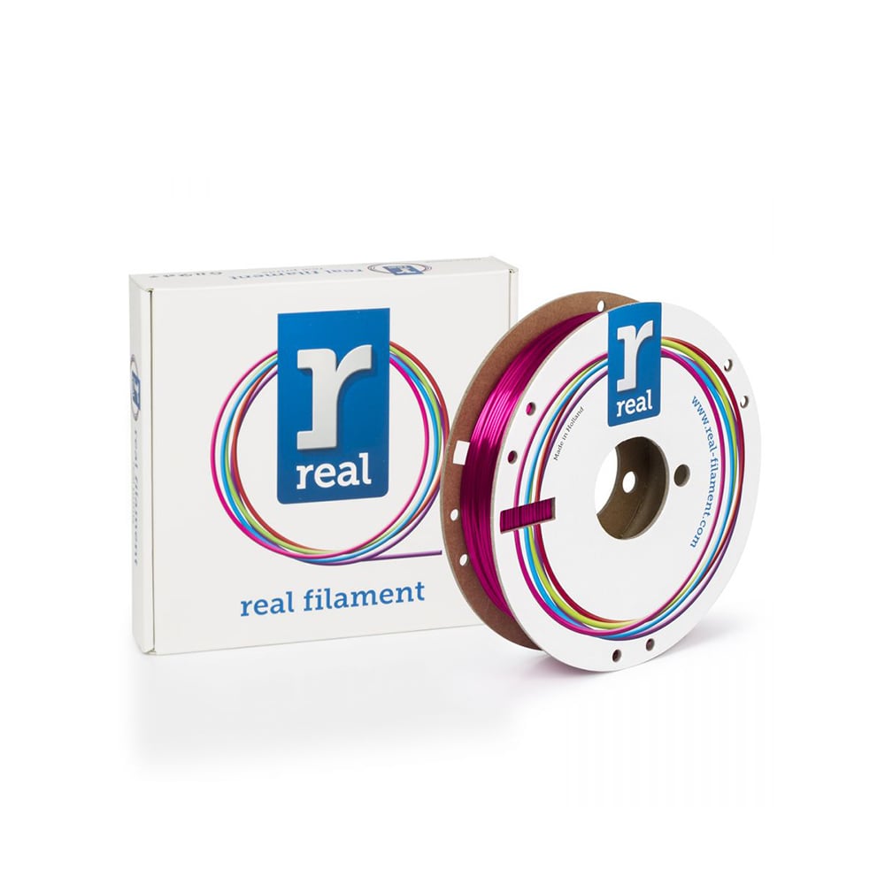 REAL PLA Satin 3D Printer Filament - Satin Scarlet - spool of 0.5Kg - 1.75mm