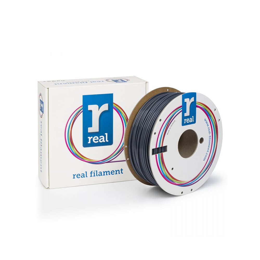 REAL PLA 3D Printer Filament -Gray- spool of 1Kg – 2.85mm (REALPLARGRAY1000MM285)
