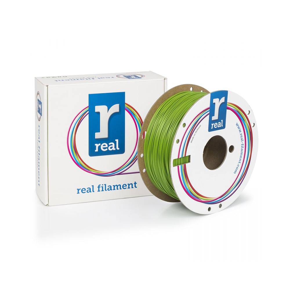 REAL PETG 3D Printer Filament - Green - Spool of 1Kg - 2.85mm (REALPETGRGREEN1000MM285)