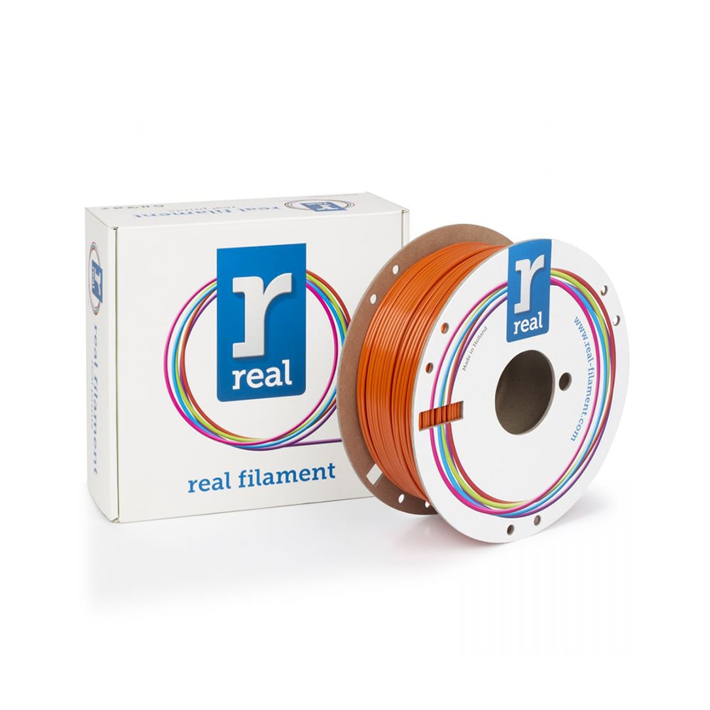REAL PETG 3D Printer Filament - Orange - Spool of 1Kg - 2.85mm (REALPETGRORANGE1000MM285)