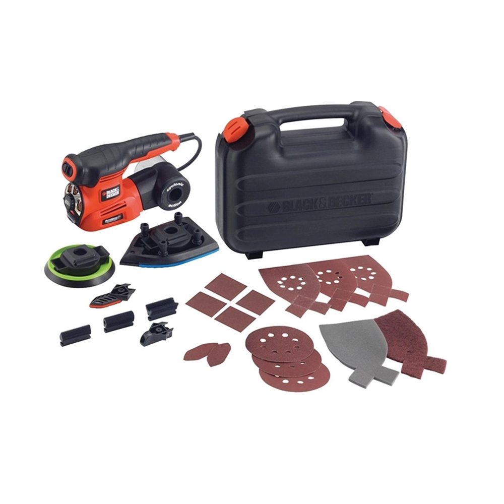 Black &amp; Decker KA280K Πολυτριβείο 220W με Ρύθμιση Ταχύτητας και με Σύστημα Αναρρόφησης (KA280K-QS) (BDEKA280K-QS)