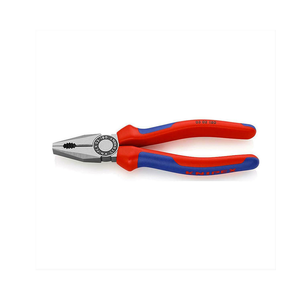 Knipex Πένσα Ίσια Ηλεκτρολόγου Μήκους 180mm (0302180Κ) (KNI0302180Κ)