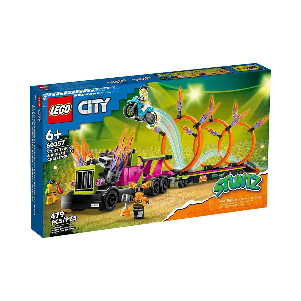 Lego City Stunt Truck &amp; Ring of Fire Challenge για 6+ ετών (60357) (LGO60357)