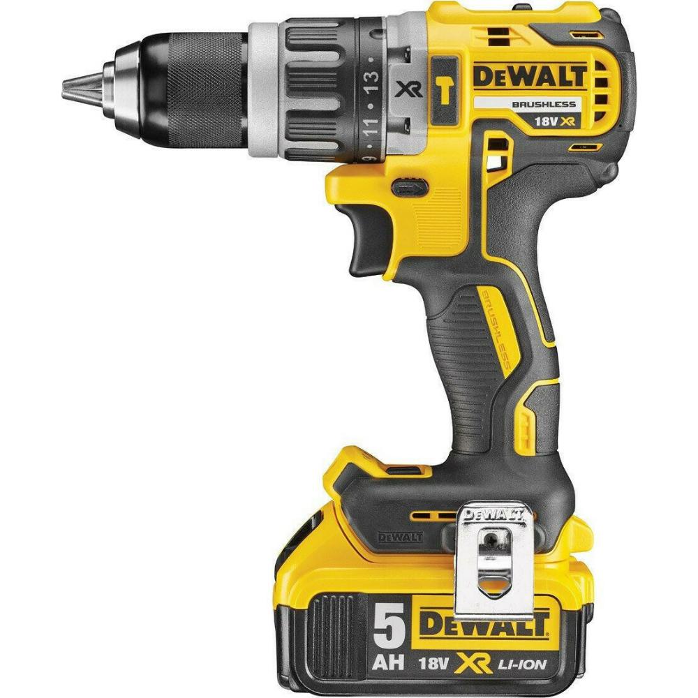 Dewalt Σετ Γωνιακός Τροχός &amp; Κρουστικό Δραπανοκατσάβιδο 18V με 2 Μπαταρίες 5Ah και Θήκη (DCK2080P2T-QW) (DEWDCK2080P2T-QW)