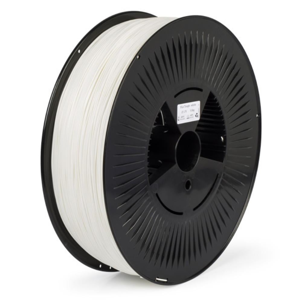 REAL PLA Tough 3D Printer Filament - White - spool of 5Kg – 1.75mm (REALPLATWHITE5000MM175)