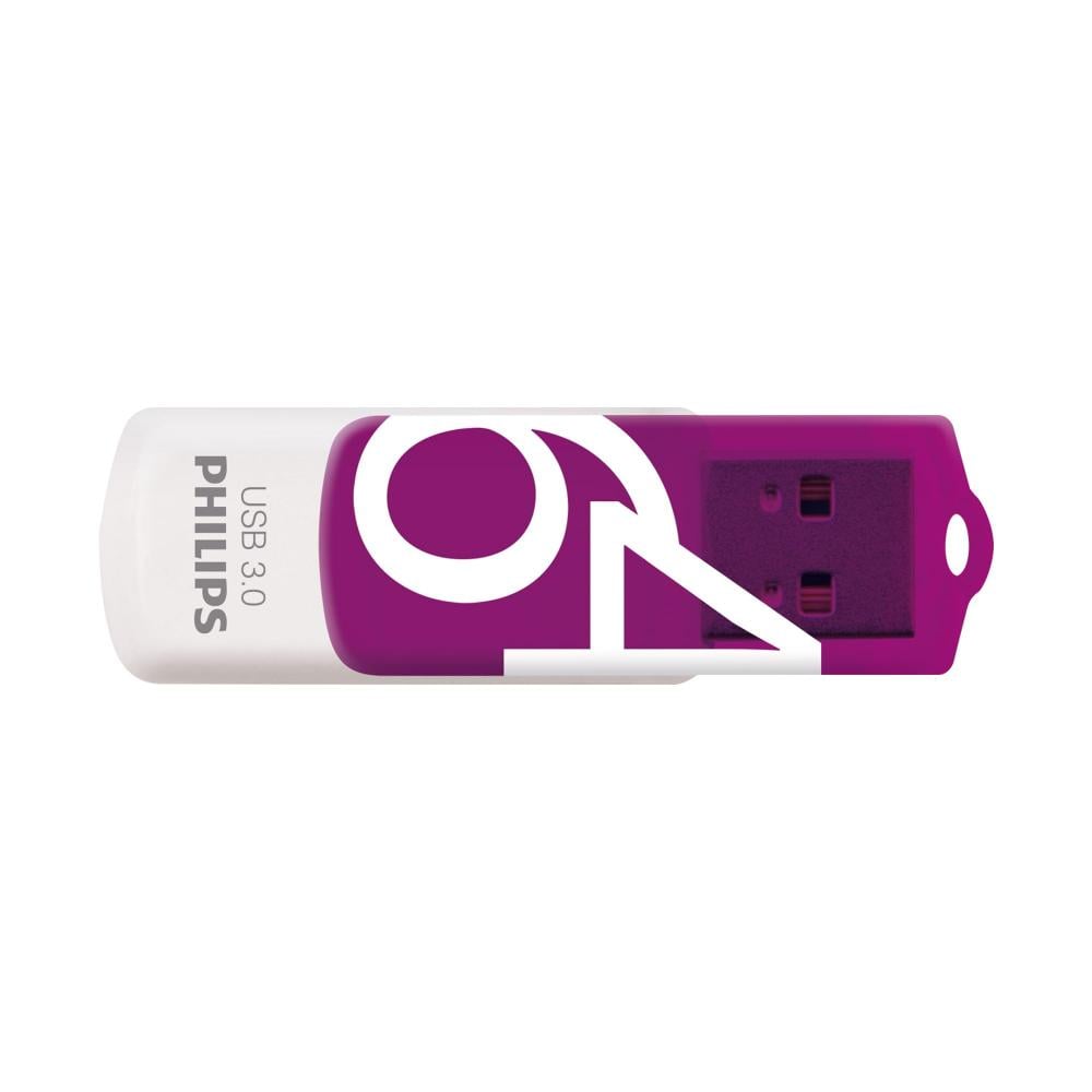 Philips Vivid 64GB USB 3.0 Stick Purple (FM64FD00B/00) (PHIFM64FD00B-00)