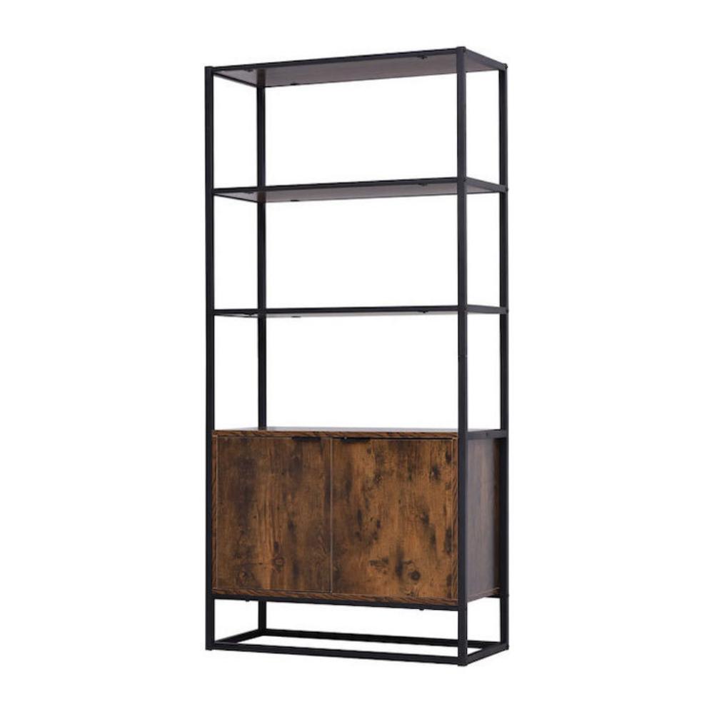 Homcom Industrial Style Bookcase with 5 Shelves 40x30x154cm (838-162) (HOM838-162)