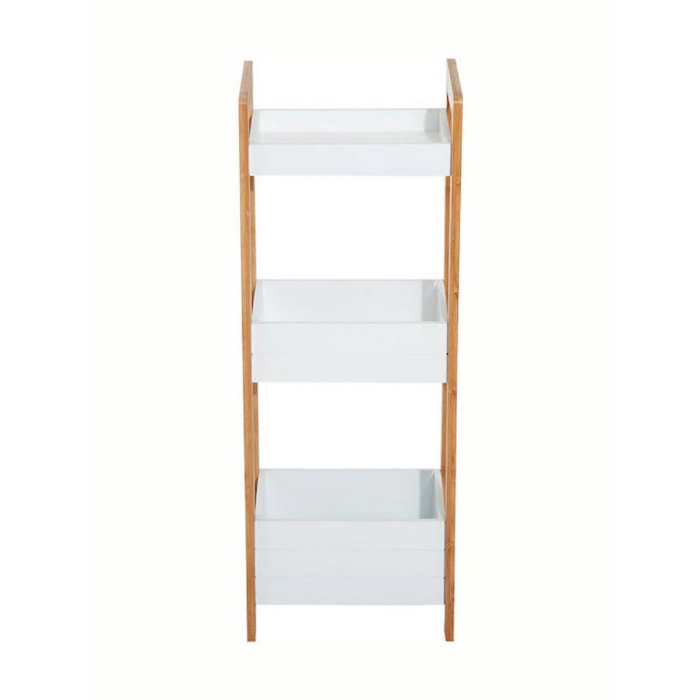 Homcom bamboo bathroom rack with 3 shelves 27.5x19.5x76 (834-099) (HOM834-099)