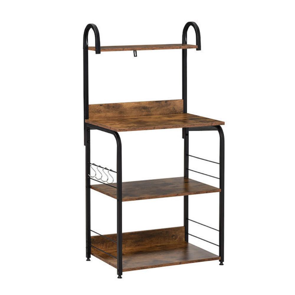 Homcom metal kitchen rack with 4 shelves 60x40x125 (801-219) (HOM801-219)