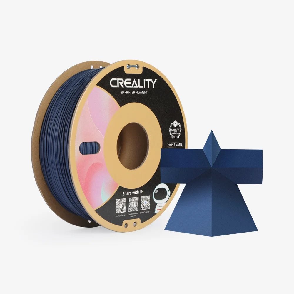CREALITY CR-PLA Matte Navy Blue, 3D Printer Filament 1 kg Spool, 1.75mm (3301010298)