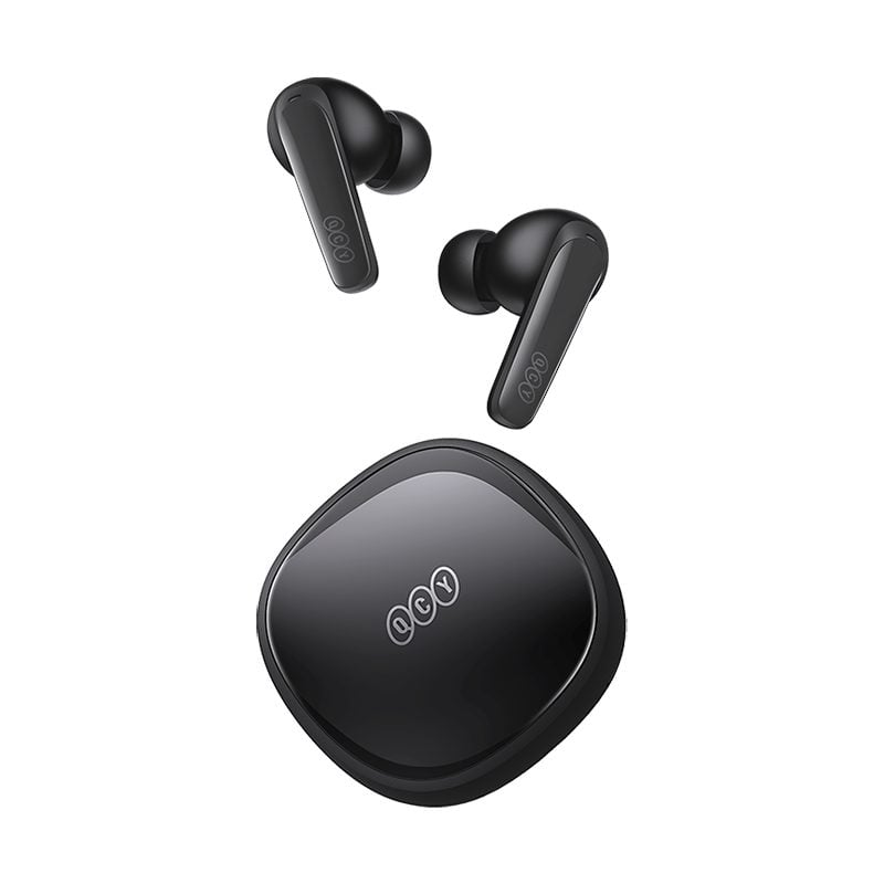 QCY T13X TWS Black - 30 Hour Battery - True Wireless In-Ear Earbuds - Quick Charge 380mAh