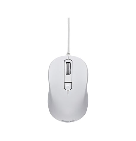 ASUS MOUSE OPTICAL MU101C Wired Blue Ray Mouse White