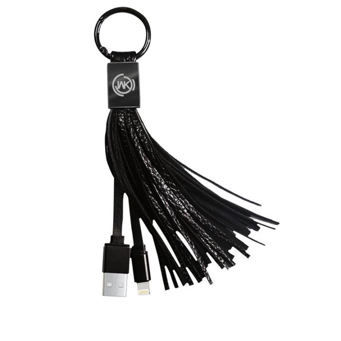 Tassels Ring Cable WK Micro  WDC-011 Black 2.1A