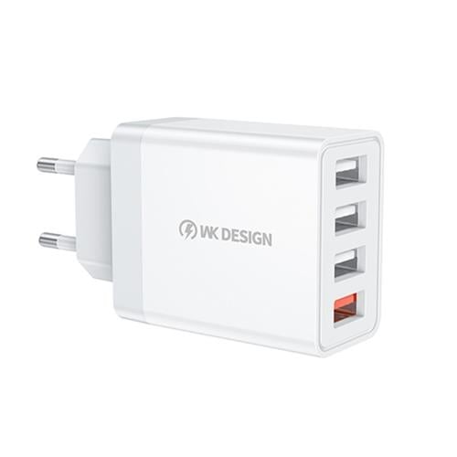 Charger WK 18W USBx4 QC3.0 White WP-U125