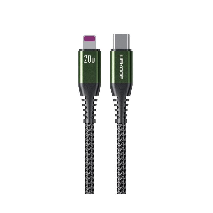 Charging Cable WK 20W PD TYPE-C/i6 Raython Black 1m WDC-171 6A