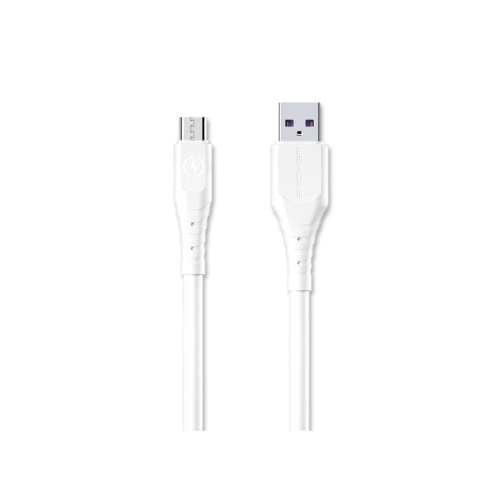 Charging Cable WK Micro Wargod White 3m WDC-152 6A