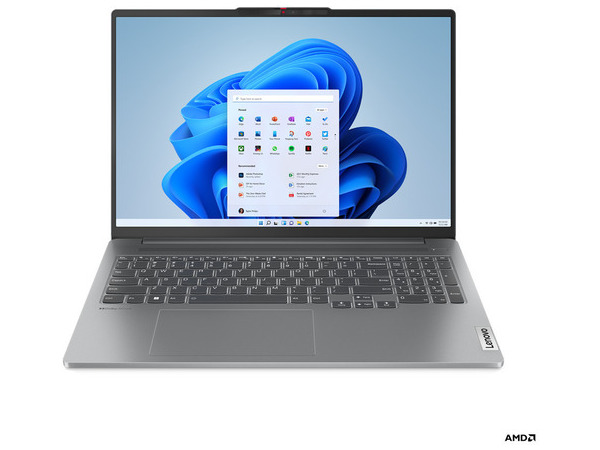 LENOVO Laptop IdeaPad 5 Pro 16APH8 16'' 2.5K IPS/R7-7840HS/16GB/1TB SSD/NVIDIA GeForce RTX 4050 6GB/Win 11 Home/2Y CAR/Arctic Grey