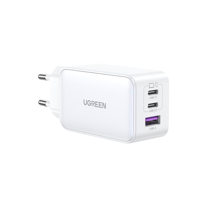 Charger GaN UGREEN CD244 65W PDx2+QC4.0 White 15334