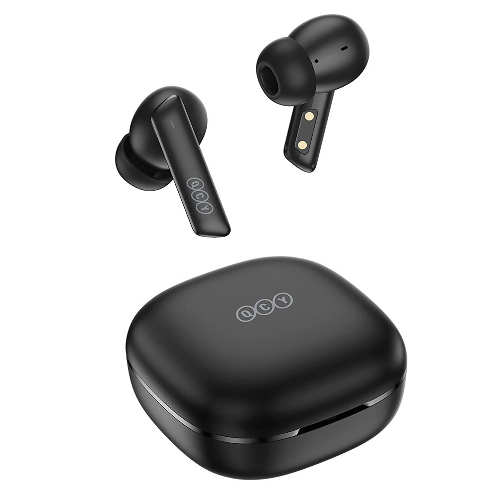 QCY HT05 Melobuds ANC TWS BLACK Dual Driver 6-mic Noise Canceling True Wireless Earbuds - 10mm Drivers