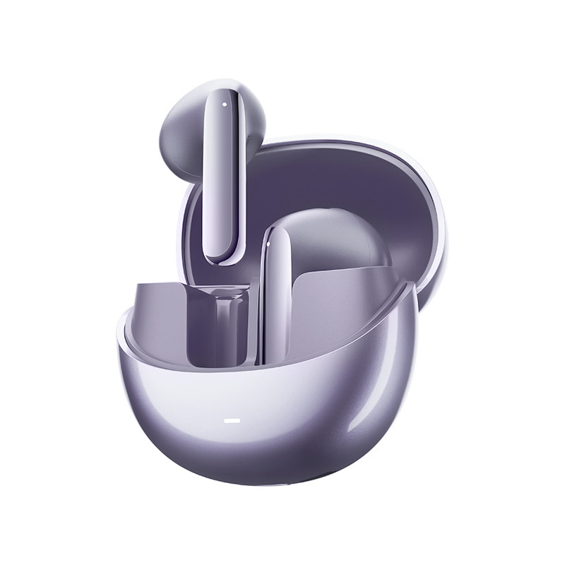 QCY AilyBuds Pro Semi-Ear ANC TWS Purple 6 mic & A.I. Noise Cancel. A.I. Audio Ultra HD Multi-point.