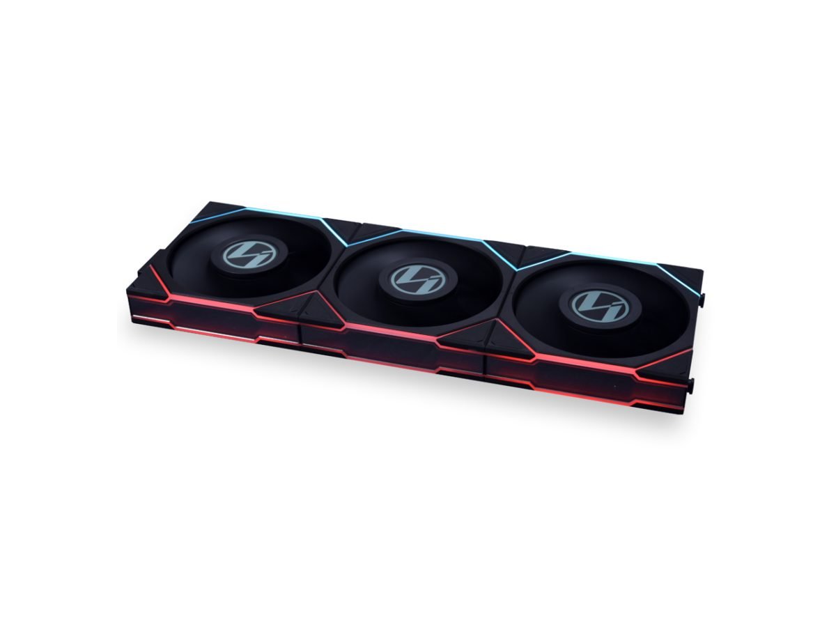 Lian Li UNIFAN TL LCD 120 -3PCS Black (Triple Pack Includes Controller) - Case Fan