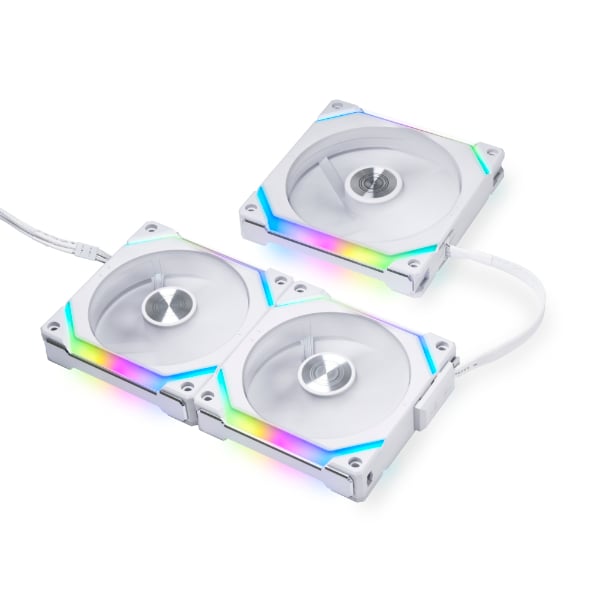 Lian Li UNI FAN SL V2 120 TRIPLE WHITE aRGB PWM 120mm 2000RPM (3pcs) with controller