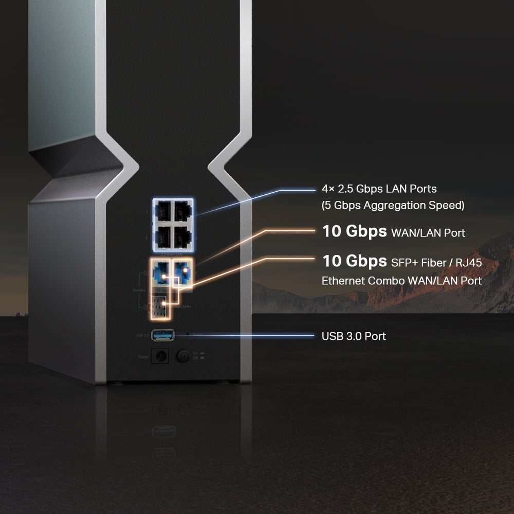 TP-LINK Router Archer BE800 BE19000 Tri-Band Wi-Fi 7 Router