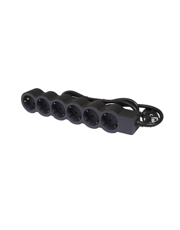 Legrand SurgeArrest 6 Outlets 3m Cable  Black/Grey