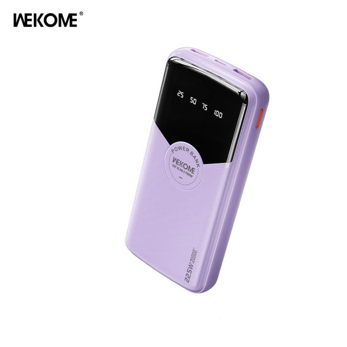 Power Bank WK 20000mAh 22,5W PDx1 &amp; QC2.0x2 Purple WP-43