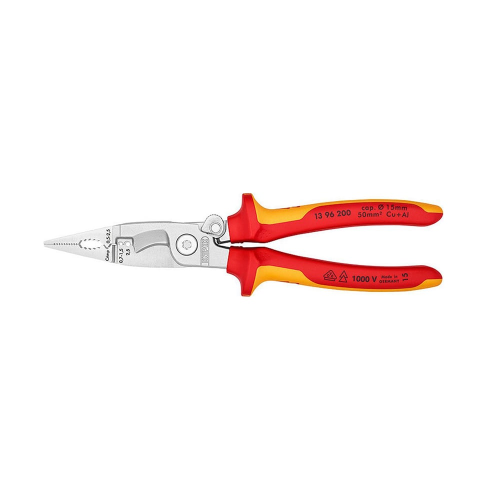 Knipex Πένσα Απογύμνωσης Καλωδίων με Κόφτη και Μήκος 200mm (1396200) (KNI1396200)