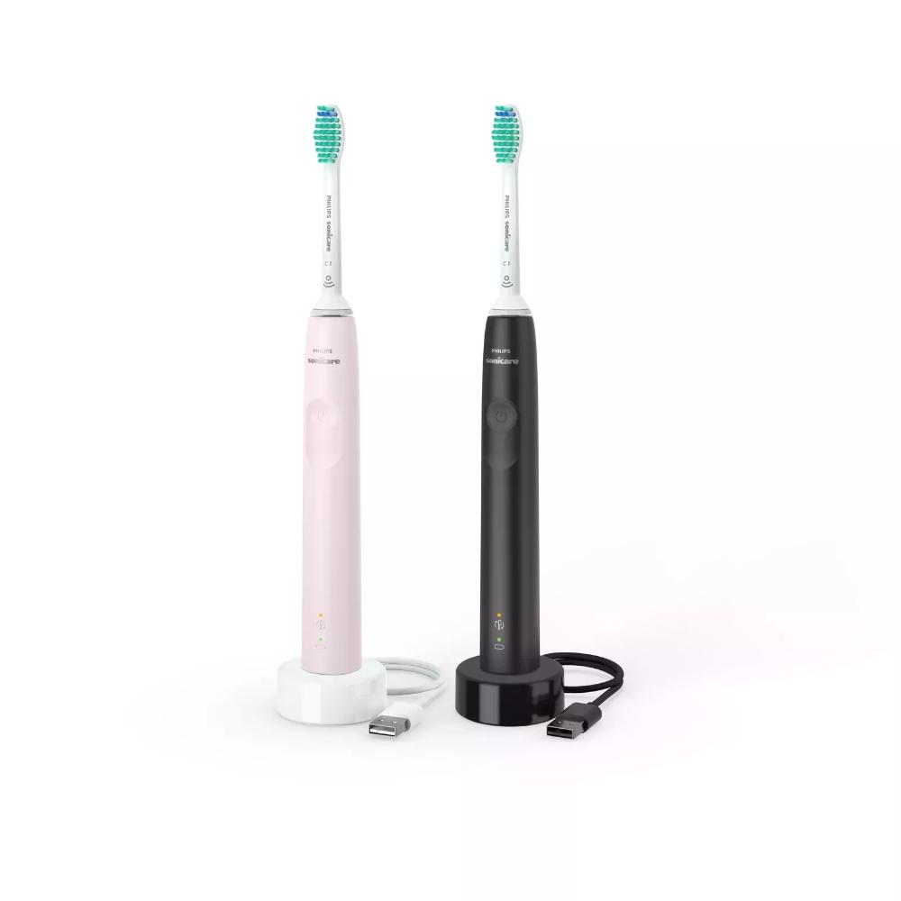Philips Sonicare 3100 Series Electric Toothbrush Black / Sugar Rose (HX3675/15) (PHIHX3675-15)