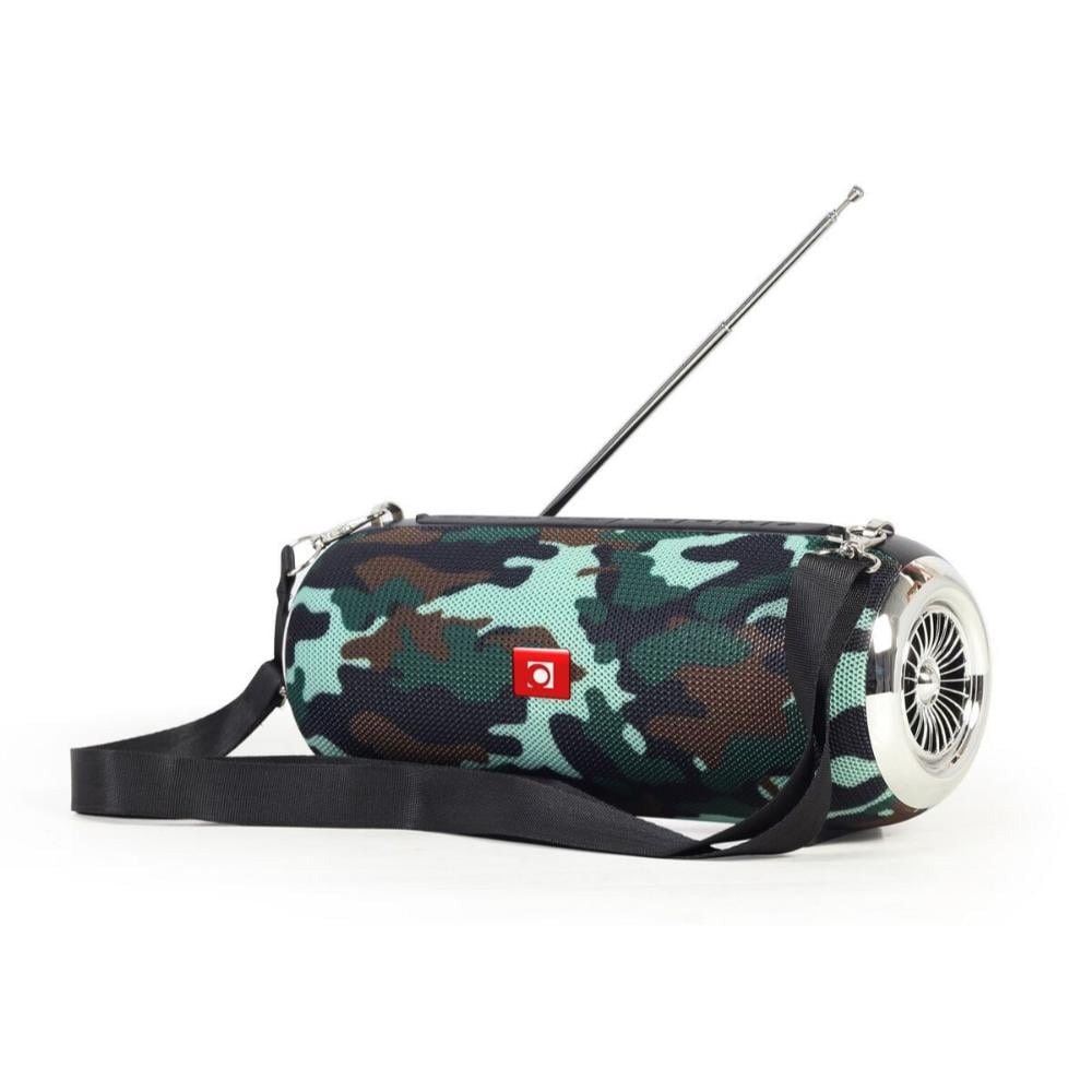 Gembird Portable Bluetooth Speaker SPK-BT-17-CM FM Radio Built-in Microphone Moro Pattern USB Aux MicroSD (SPK-BT-17-CM) (GEMSPK-BT-17-CM)