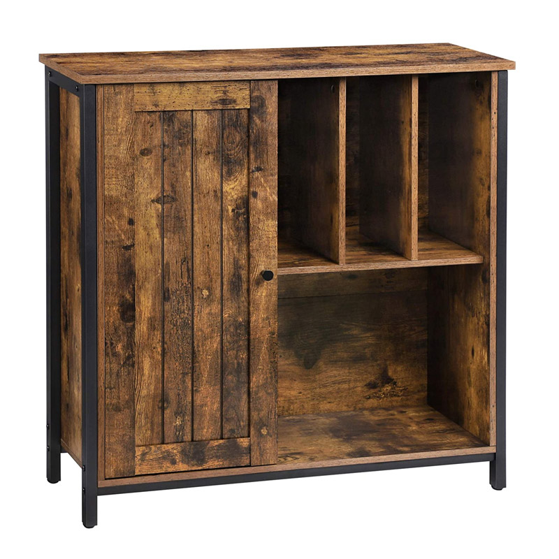 Metal Furniture with 1 Cabinet and 4 Shelves 80 x 30 x 80.5 cm Vasagle (LSC084B01) (VASLSC084B01)
