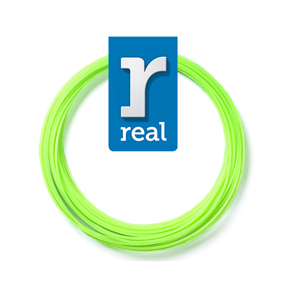 REAL PLA 3D PEN Filament Fluorescent Green 10 m - 1.75 mm