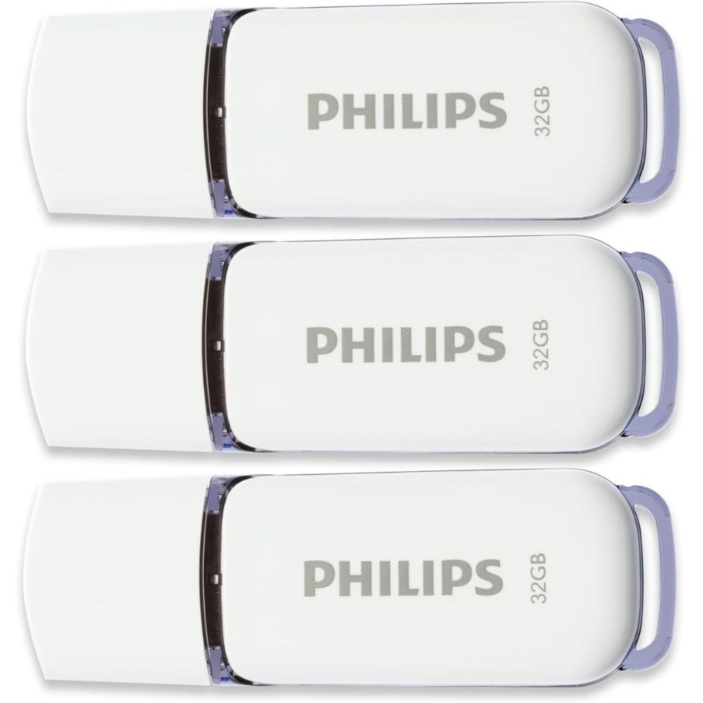 Philips Snow pack 32GB USB 2.0 Stick White (FM32FD70E/00) (PHIFM32FD70E-00)
