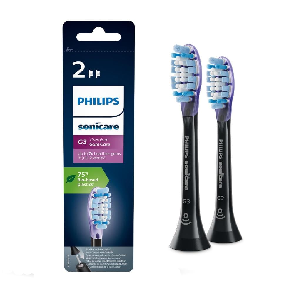 Philips Sonicare G3 Premium Gum Care Standard Replacement Heads for Electric Toothbrush 2pcs (HX9052/33) (PHIHX9052-33)