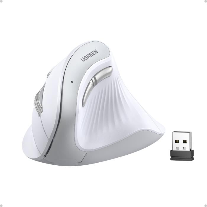 Mouse Wireless 2.4 GHz &amp; Bluetooth UGREEN MU008 White 45759