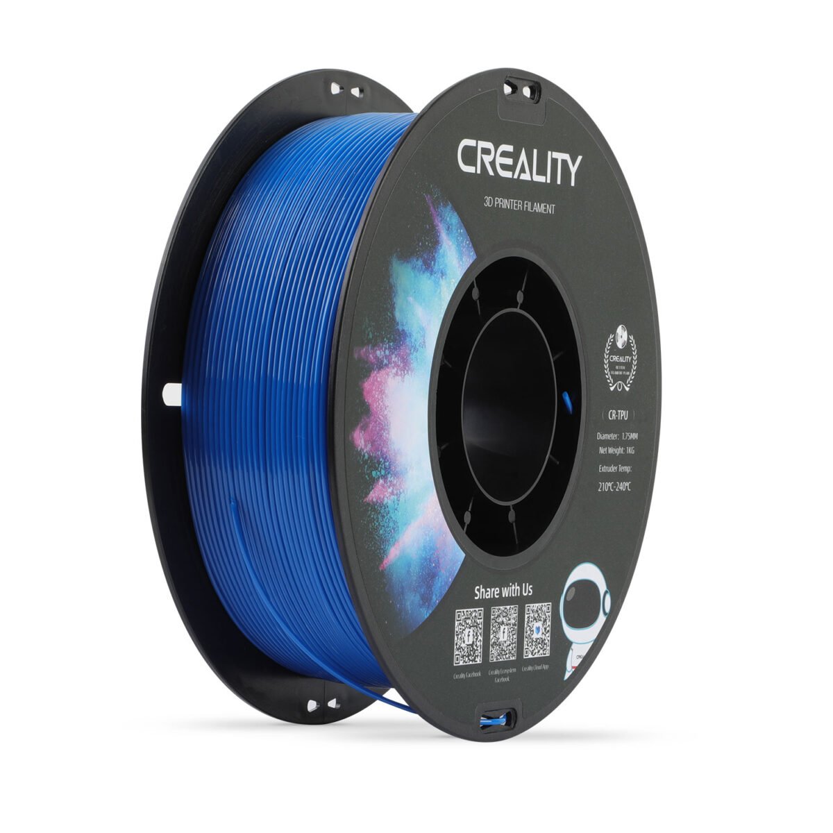 Creality HR-TPU Blue 3D Printer Soft Adhesive Material Filament 1kg 1.75 (3301040039)