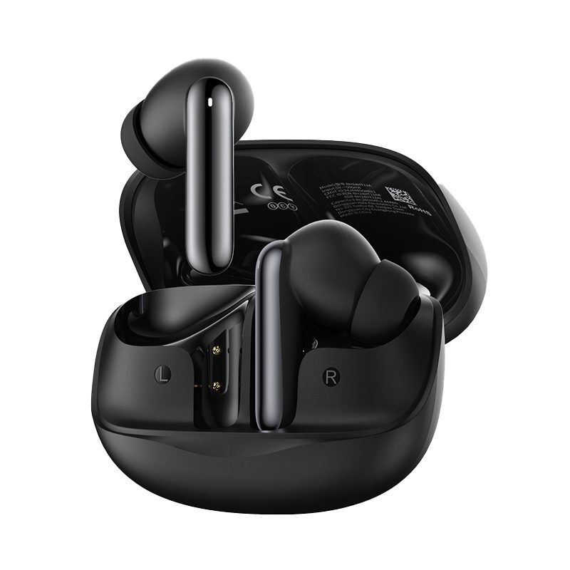 QCY Melobuds N50 ANC Black - 45dB ANC TWS Semi-Ear Earbuds 6 Mic ENC, IPX4 BT5.4