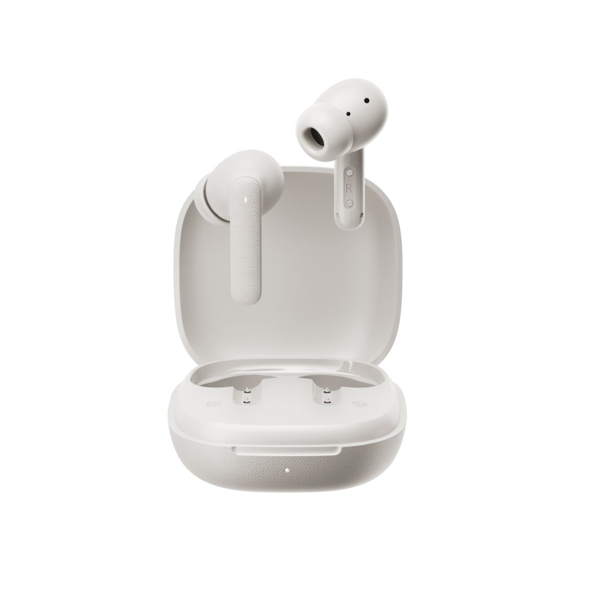 QCY Buds White (QT43) - Noise Reduction Clear Calls TWS Earbuds 35h, 10mm Dynamic Drivers.