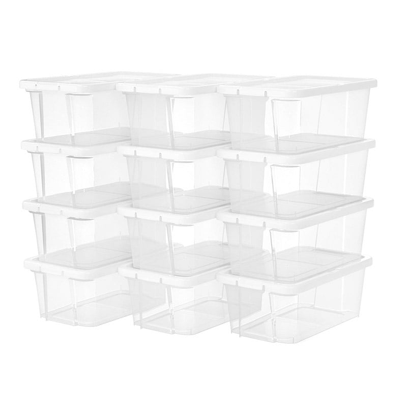 Songmics 12-Piece Storage Box Set (LSP12WT) (SNGLSP12WT)