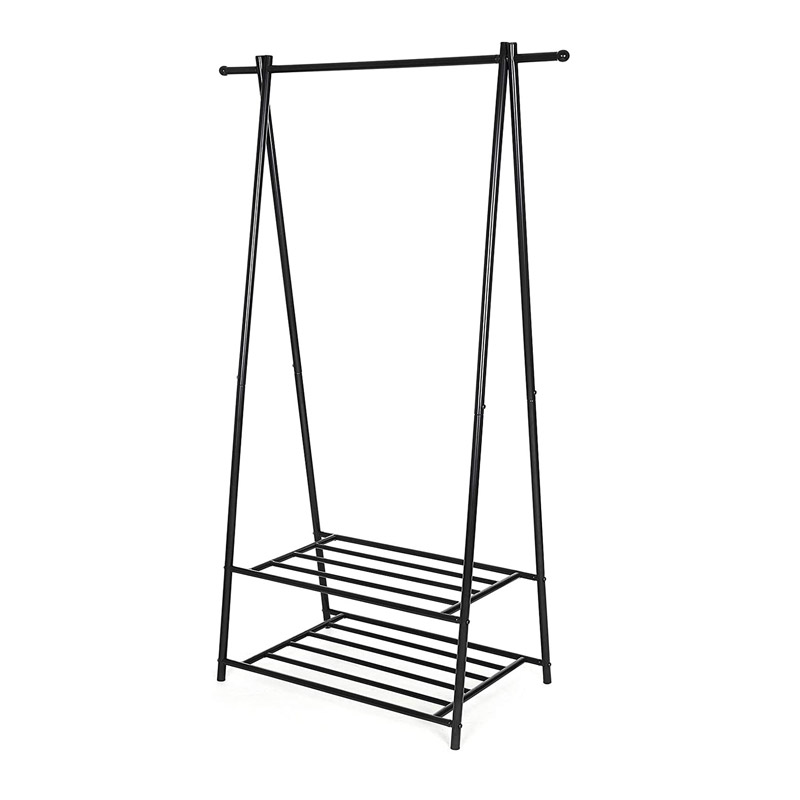 Songmics Metal Floor Clothes Rack 87.5 x 41 x 155 cm Black (HSR05B) (SNGHSR05B)