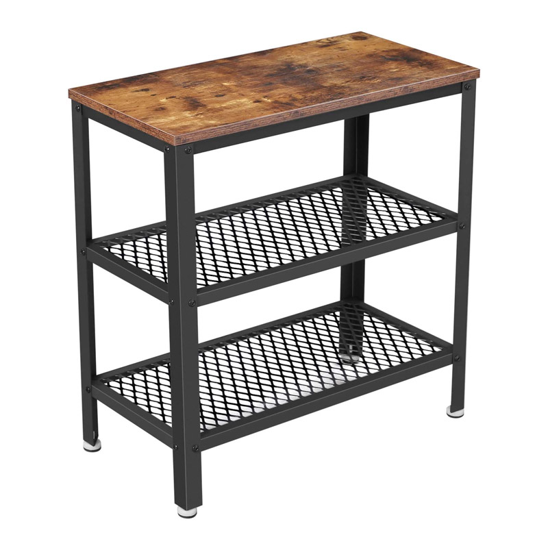 Metal Side Table with 2 Shelves 60 x 30 x 60 cm Vasagle (LET33BX) (VASLET33BX)