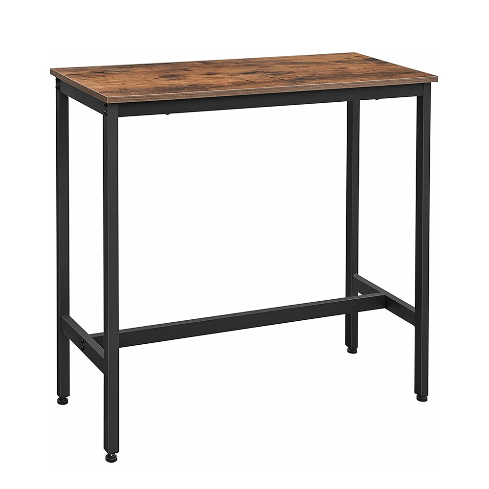 Metal Rectangular Bar Table - Dark Brown 120 x 60 x 90 cm Vasagle (LBT91X) (VASLBT91X)